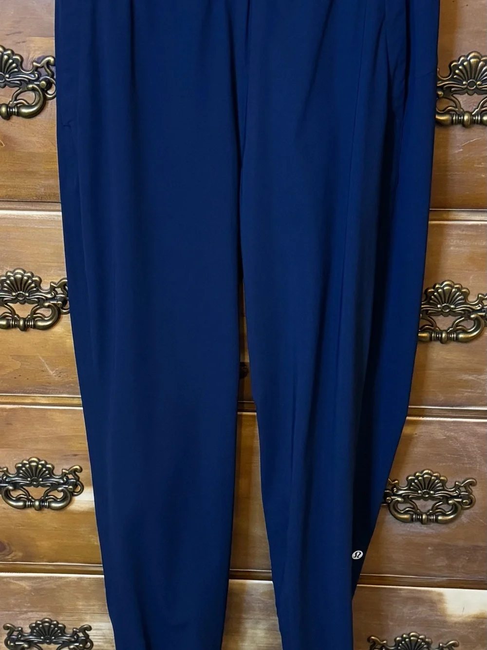 Lululemon‎ Navy Athletic Joggers Tapered Zip Hem Running Pants 4